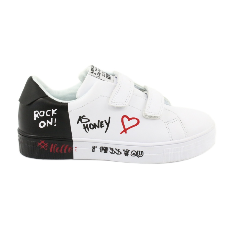 Sneakers American Club ES05 bianche e nere bianca nero