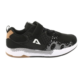 Scarpe sportive per bambini American club BS03 nere bianca nero