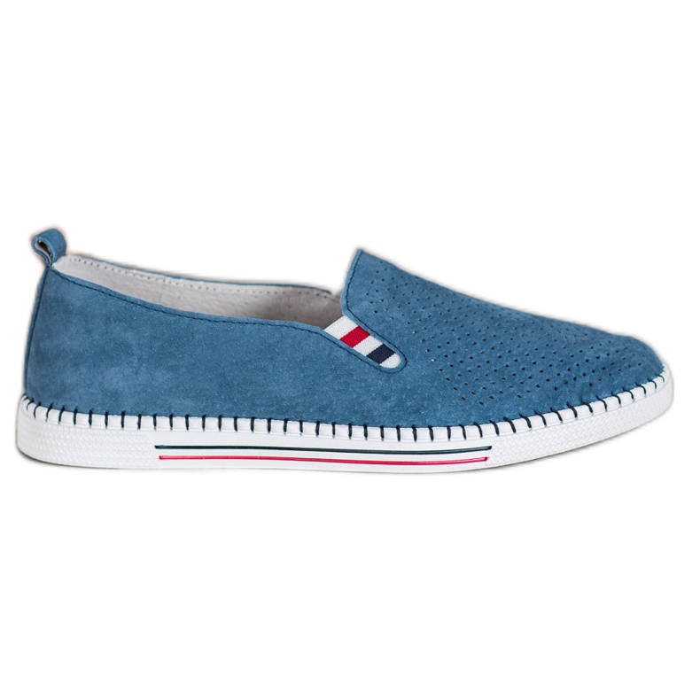 Filippo Sneakers in pelle blu scuro