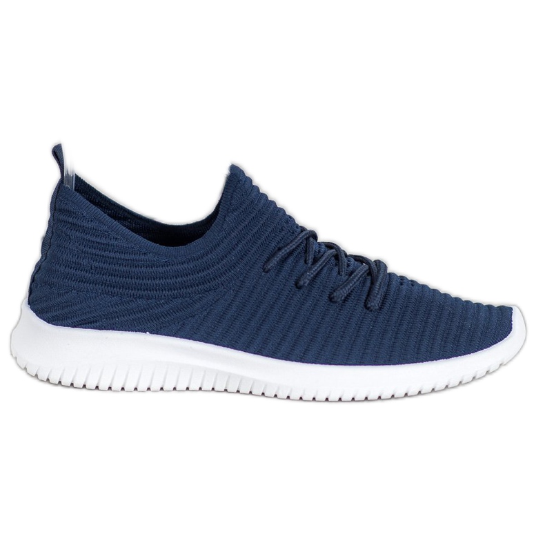 SHELOVET Scarpe Slip-On in tessuto blu