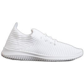 SHELOVET Scarpe Slip-On in tessuto bianco