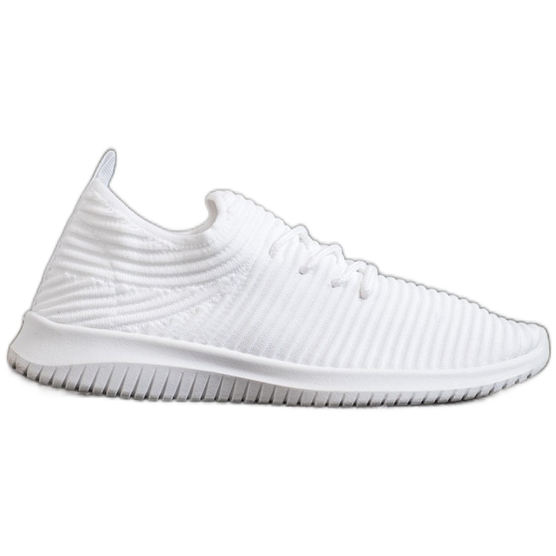 SHELOVET Scarpe Slip-On in tessuto bianca