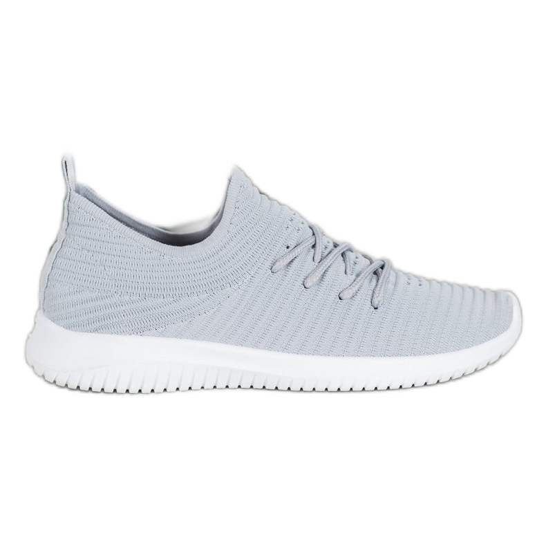 SHELOVET Scarpe Slip-On in tessuto grigio
