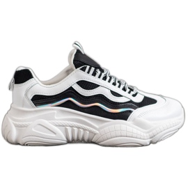 SHELOVET Scarpe Da Ginnastica Sulla Piattaforma bianco nero