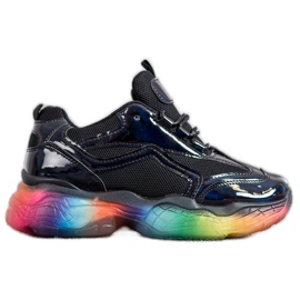 Weide Sneakers Con Suola Colorata nero multicolore