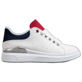 SHELOVET Sneakers Sulla Piattaforma Con Ecopelle bianco