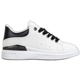 SHELOVET Sneakers Sulla Piattaforma Con Ecopelle bianco