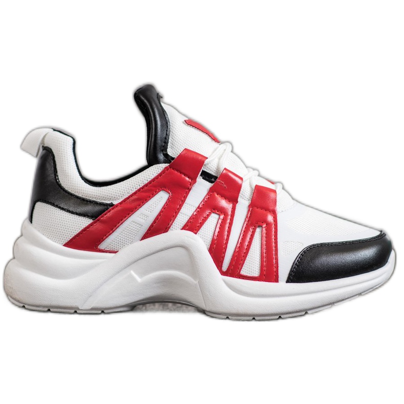 SHELOVET Comode scarpe da ginnastica alla moda bianca multicolore