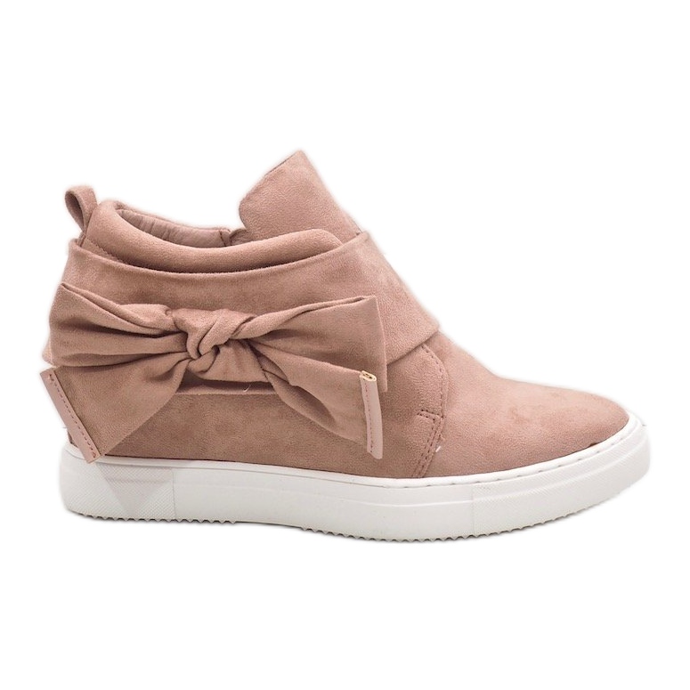 Sneakers in pelle scamosciata rosa XW37320