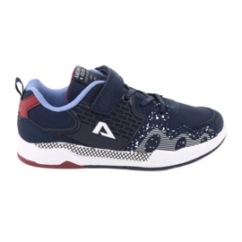Scarpe sportive per bambini American club BS03 blu navy bianco