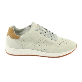 Scarpe sportive in pelle American Club AA04 beige