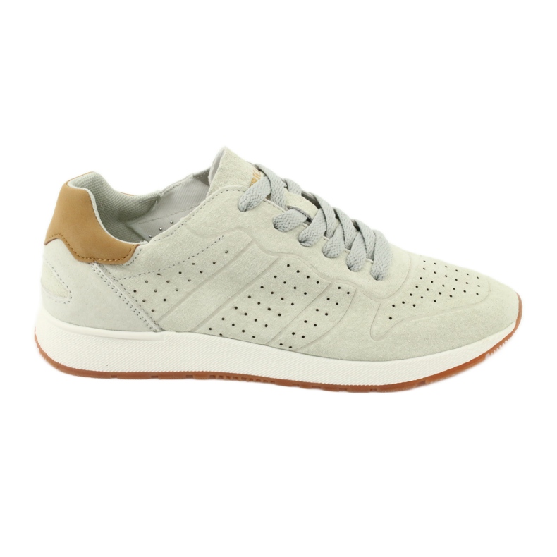 Scarpe sportive in pelle American Club AA04 beige