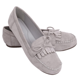 Mocassini da donna classici grigi 77-202 grigi grigio