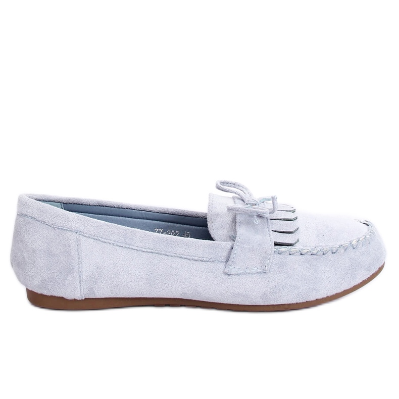 Mocassini classici blu da donna 77-202 Blue