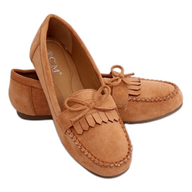 Mocassini classici da donna cammello 77-202 Camel marrone