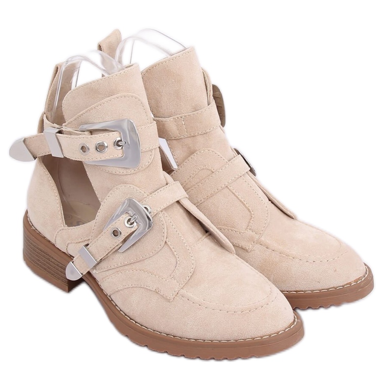 Stivali beige tagliati ZE01P Beige