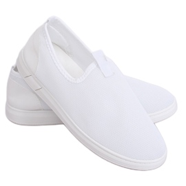 1066 Sneakers slip-on bianche bianca