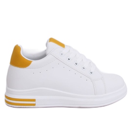 Sneakers da donna bianche CC-15 gialle bianca