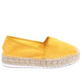 Espadrillas miele da donna JH91P Giallo