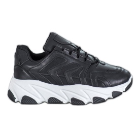 Bella Paris Sneakers con lacci nero