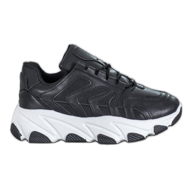 Bella Paris Sneakers con lacci nero