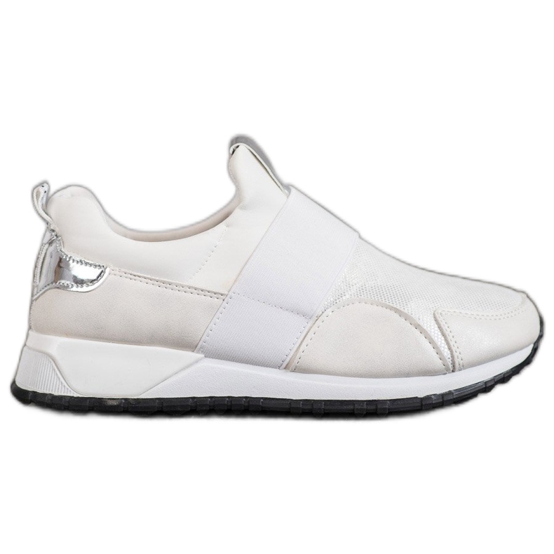 SHELOVET Scarpe slip-on sulla piattaforma bianca