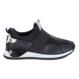 SHELOVET Scarpe slip-on sulla piattaforma nero