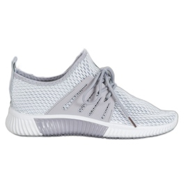 SHELOVET Scarpe alla moda con rete grigio