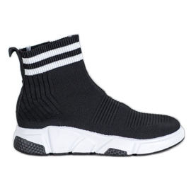 SHELOVET Scarpe Slip-on con cinturini nero