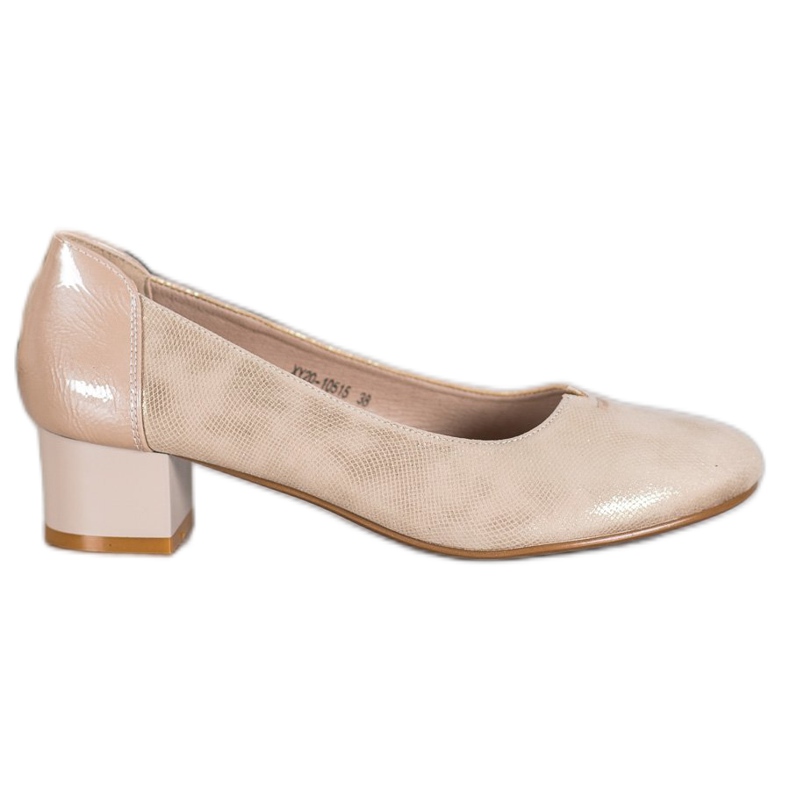 Décolleté in tessuto VINCEZA d'oro