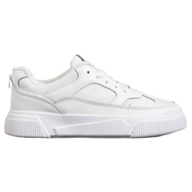 MCKEYLOR Scarpe con plateau bianca