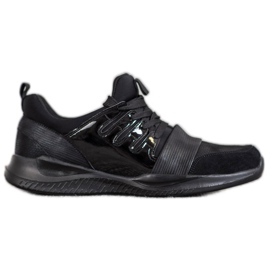 SHELOVET Scarpe sportive nere alla moda nero
