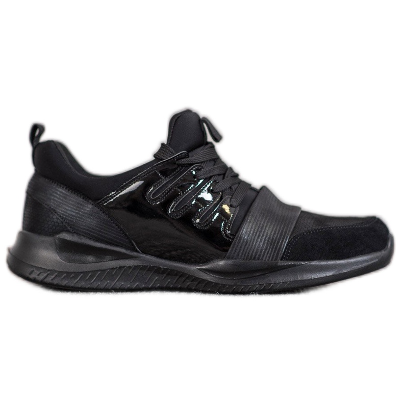 SHELOVET Scarpe sportive nere alla moda nero