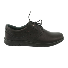 Riko 870 Scarpe da uomo in pelle comoda nera nero
