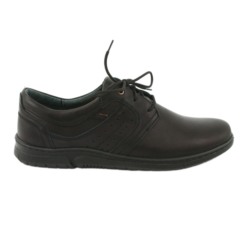 Riko 870 Scarpe da uomo in pelle comoda nera nero