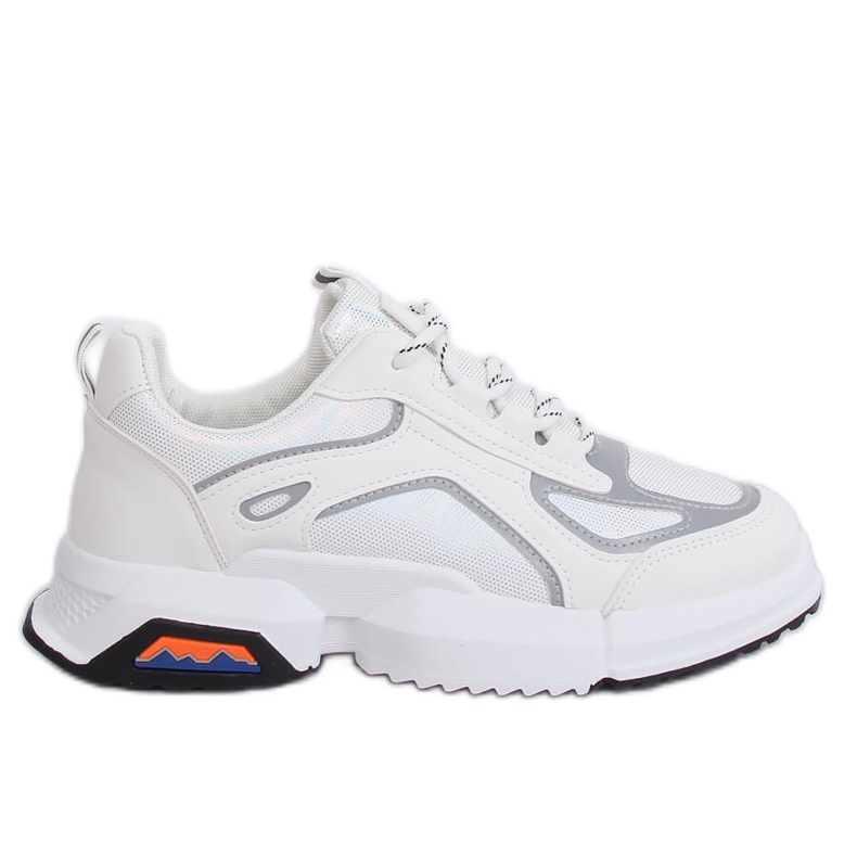 Scarpe sportive bianche BO-557 WHITE-H bianca