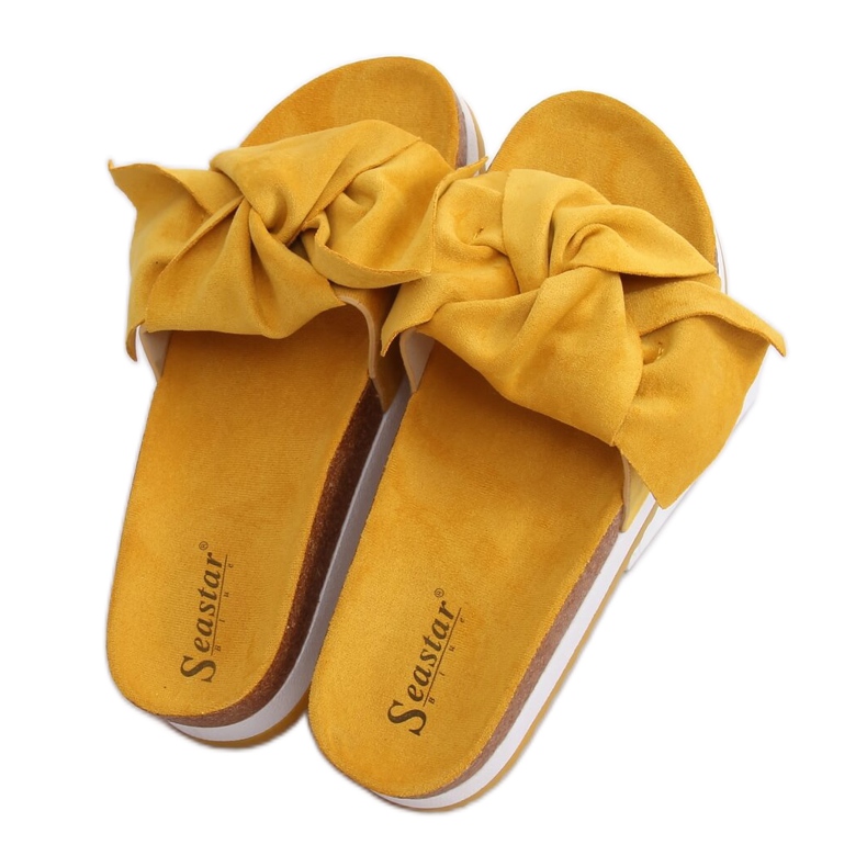 Pantofole da donna miele SS116P Giallo