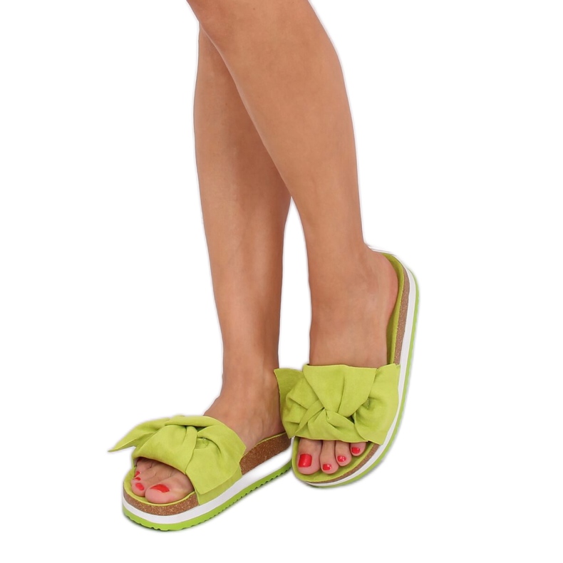 Pantofole verdi da donna verdi SS116P Verde