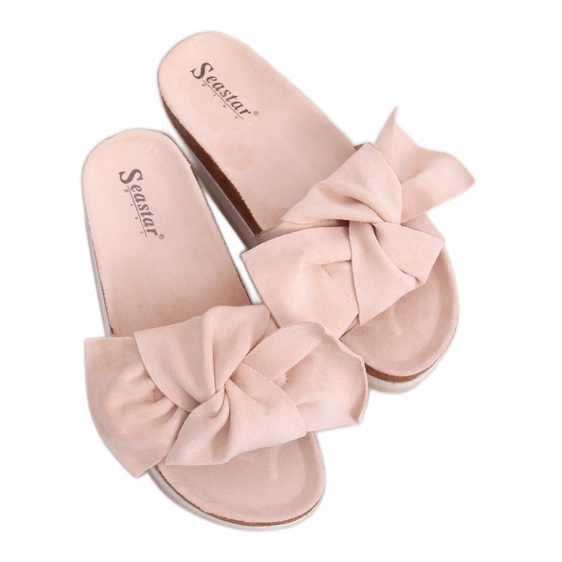 Pantofole da donna beige SS116P Beige