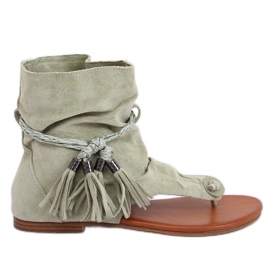 Infradito verdi con asta SL1011 Green verde