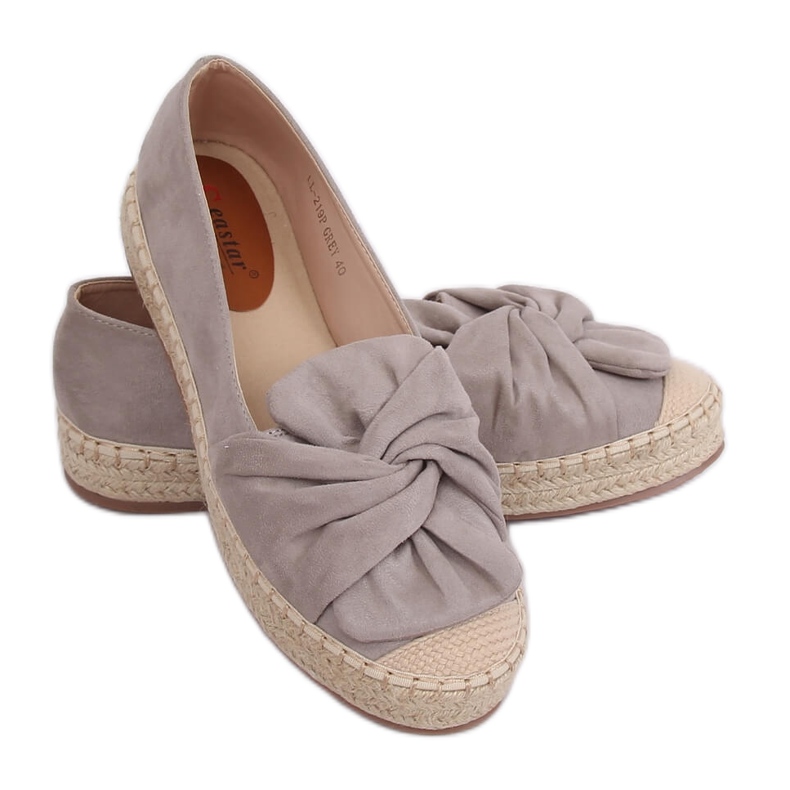 Espadrillas grigie da donna LL-219P Grigio