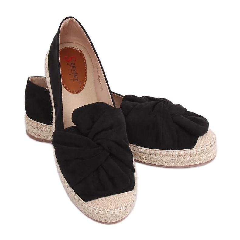 Espadrillas nere da donna LL-219P Black nero