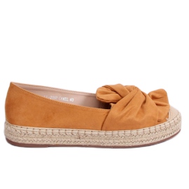 Espadrillas da donna color cammello LL-219P Camel marrone multicolore
