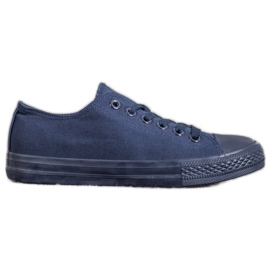 SHELOVET Sneakers in tessuto blu navy