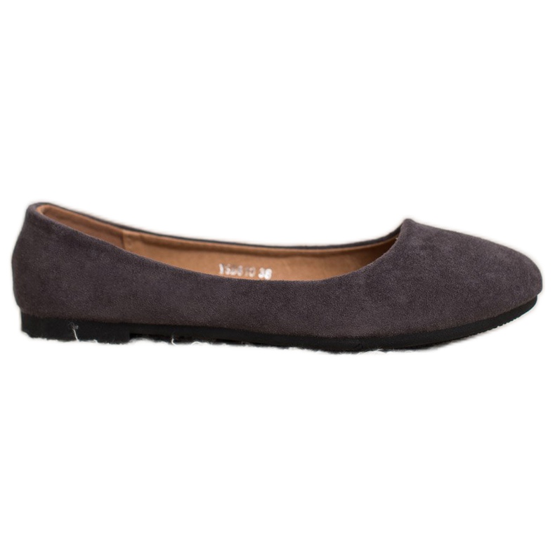 Diamantique Ballerine classiche in pelle scamosciata grigio
