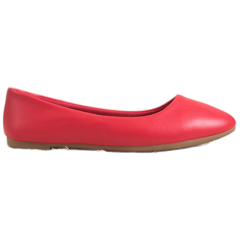 SHELOVET Ballerina Classica in Ecopelle rosso
