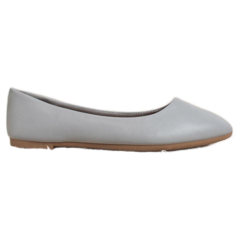 SHELOVET Ballerina Classica in Ecopelle grigio
