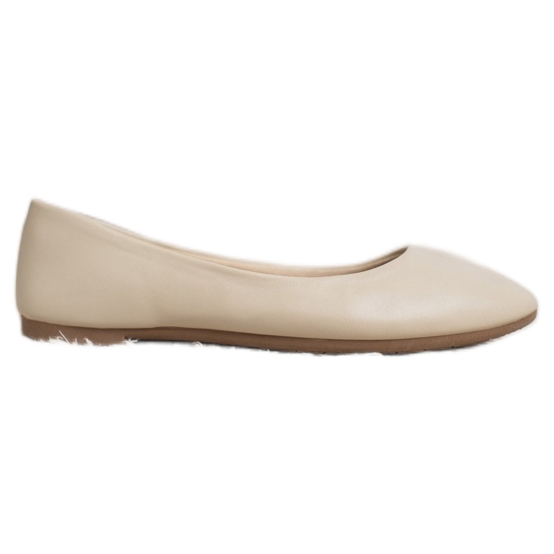 SHELOVET Ballerina Classica in Ecopelle marrone
