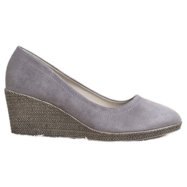 Goodin Ballerina classica con zeppa grigio