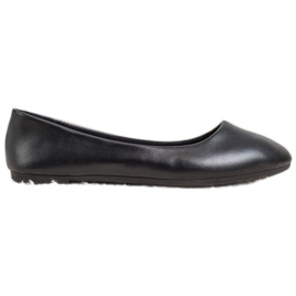 SHELOVET Ballerina Classica in Ecopelle nero